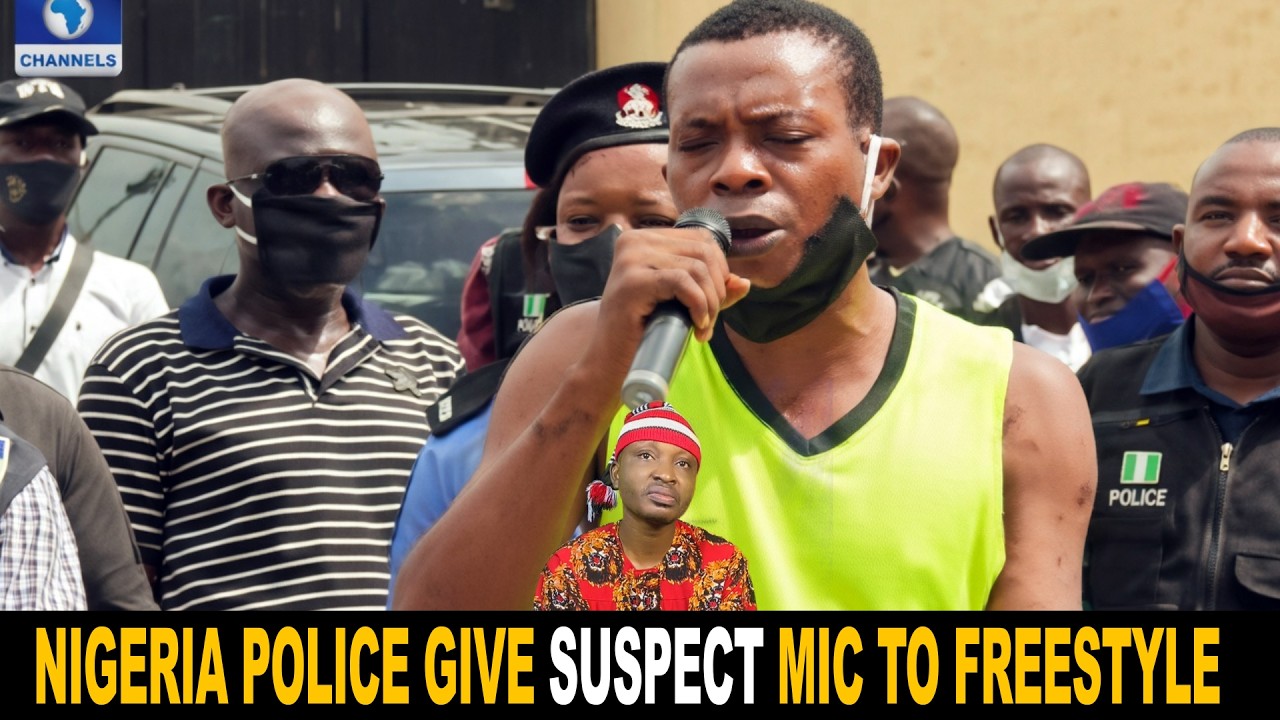 Nigerian Police Give Criminal Suspect Mic To Freestyle On National TV