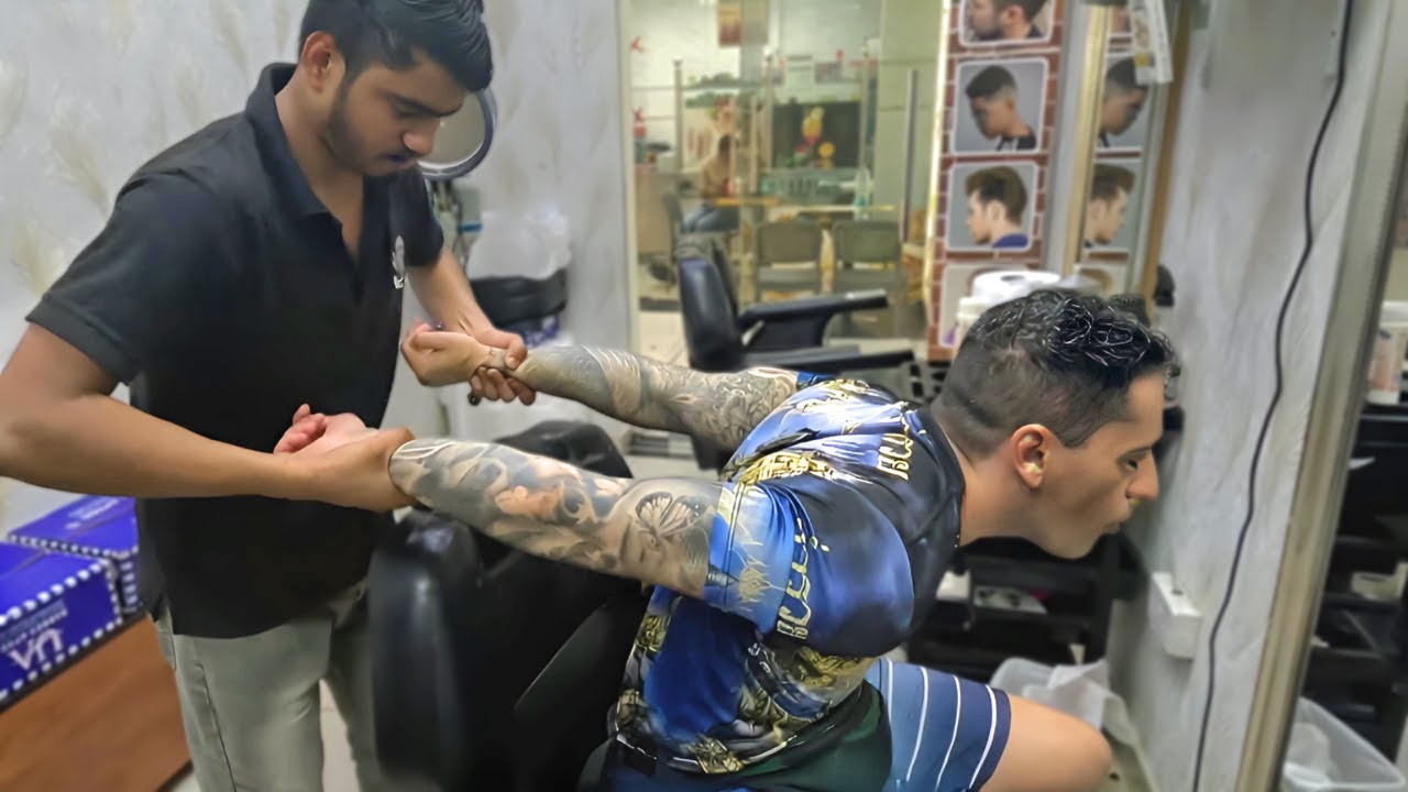 Insane $2 Barber Massage Experience in Dubai