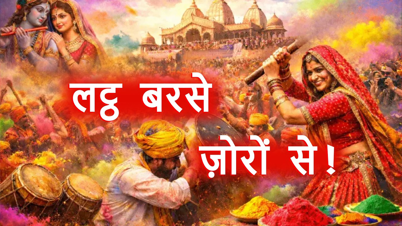 बरसाना लट्ठमार होली 2026: ऐसा दृश्य पहले कभी नहीं देखा होगा! | Barsana Lathmar Holi #lathmarholi