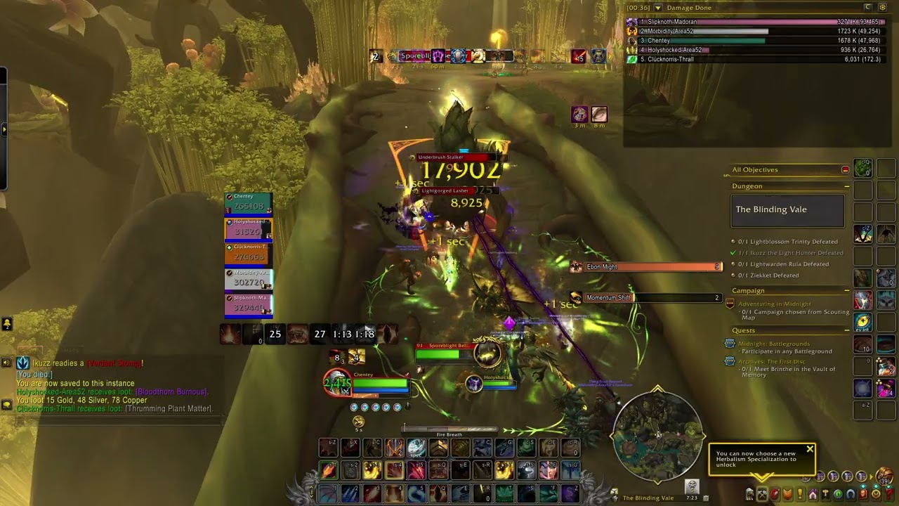 WoW Midnight 12.0.1 scalecommander augmentation evoker pve The Blinding Vale Mythic 2