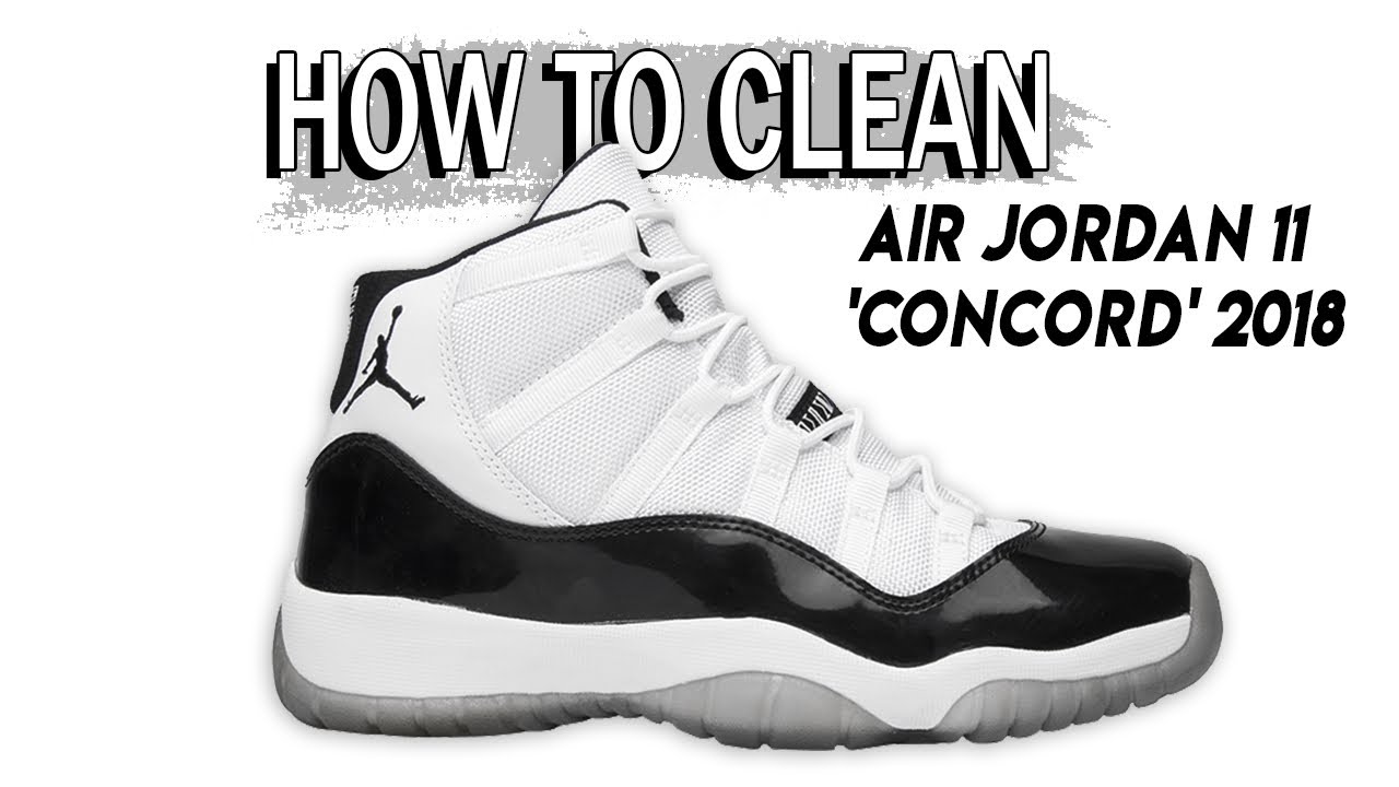 How to clean white mesh on Air Jordan 11 Concords