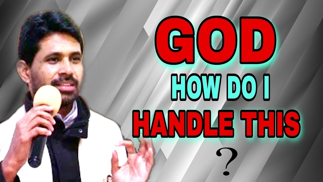 God how do I handle this? Fr-Antony Parankimalil VC