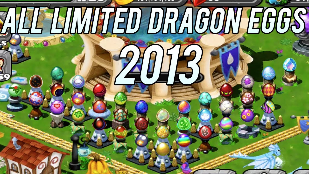 ALL LIMITED Dragon EGGS 2013 in DragonVale! April