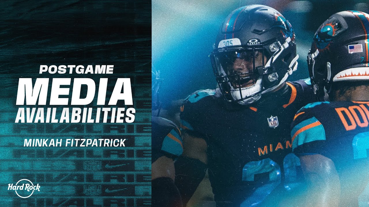 Minkah Fitzpatrick meets with the media after #NYJvsMIA | Miami Dolphins