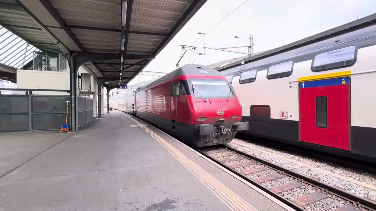 CFF Trains at Geneva Station in Switzerland - May 2025