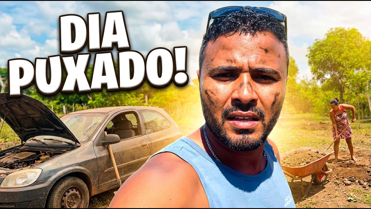 CARRO QUEBROU NA IDA PRO SÍTIO, mas mesmo assim encarei a limpeza pesada e deixei o terreno lisinho!