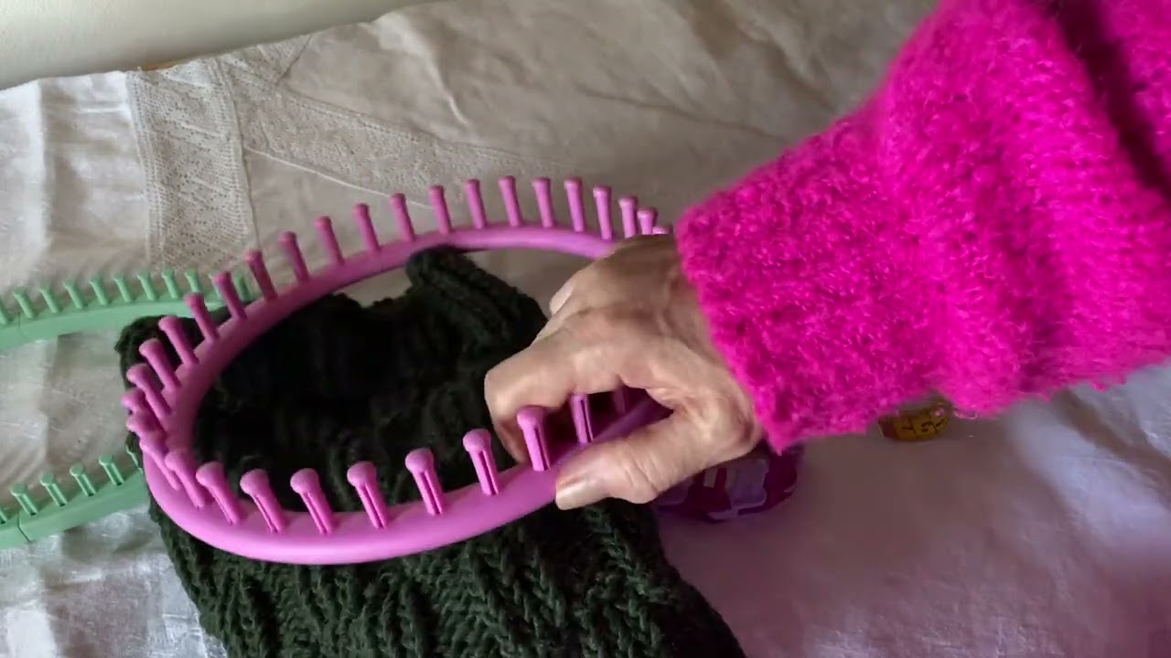 Scalda collo da uomo con telaio tondo o knitting loom 
