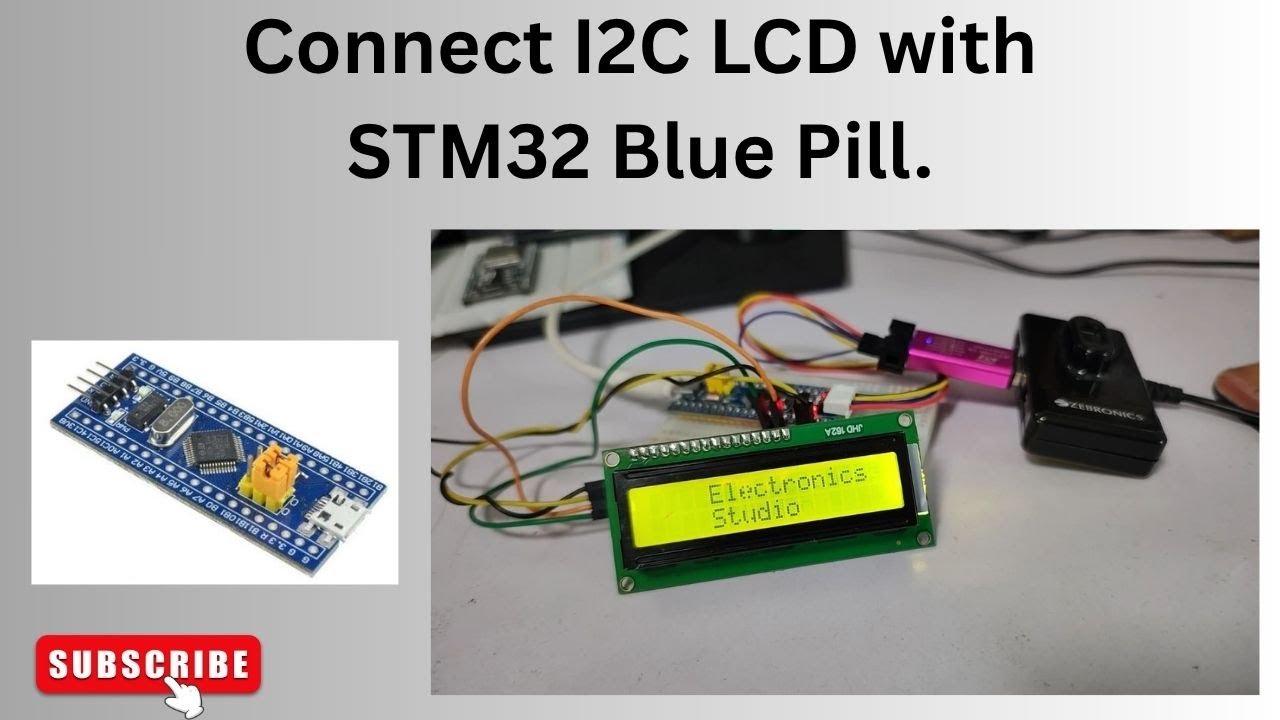 How to Connect I2C LCD with STM32 Blue Pill   STM32CubeIDE Full Guide.