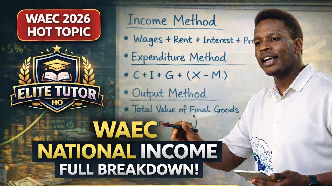 WAEC National Income Accounting Made Simple (All 3 Methods Explained)