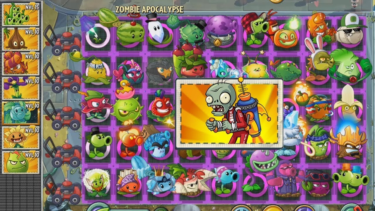 Plants vs Zombies 2 - 1000 Zombis Propulsado vs Todas las Plantas