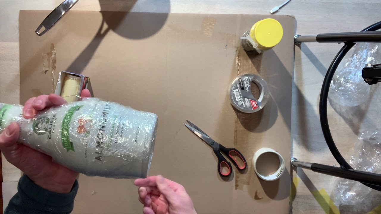 How to make a packing tape mold