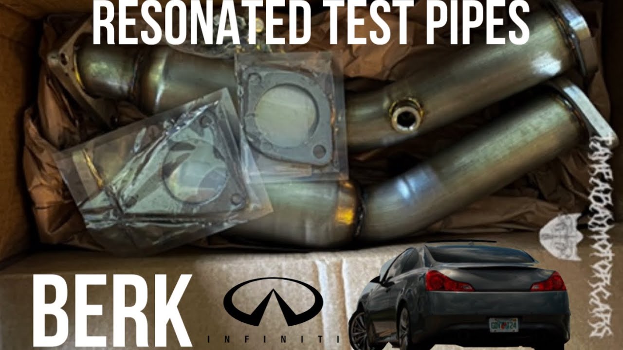 Berk Resonated Test Pipes on Infiniti G37!!