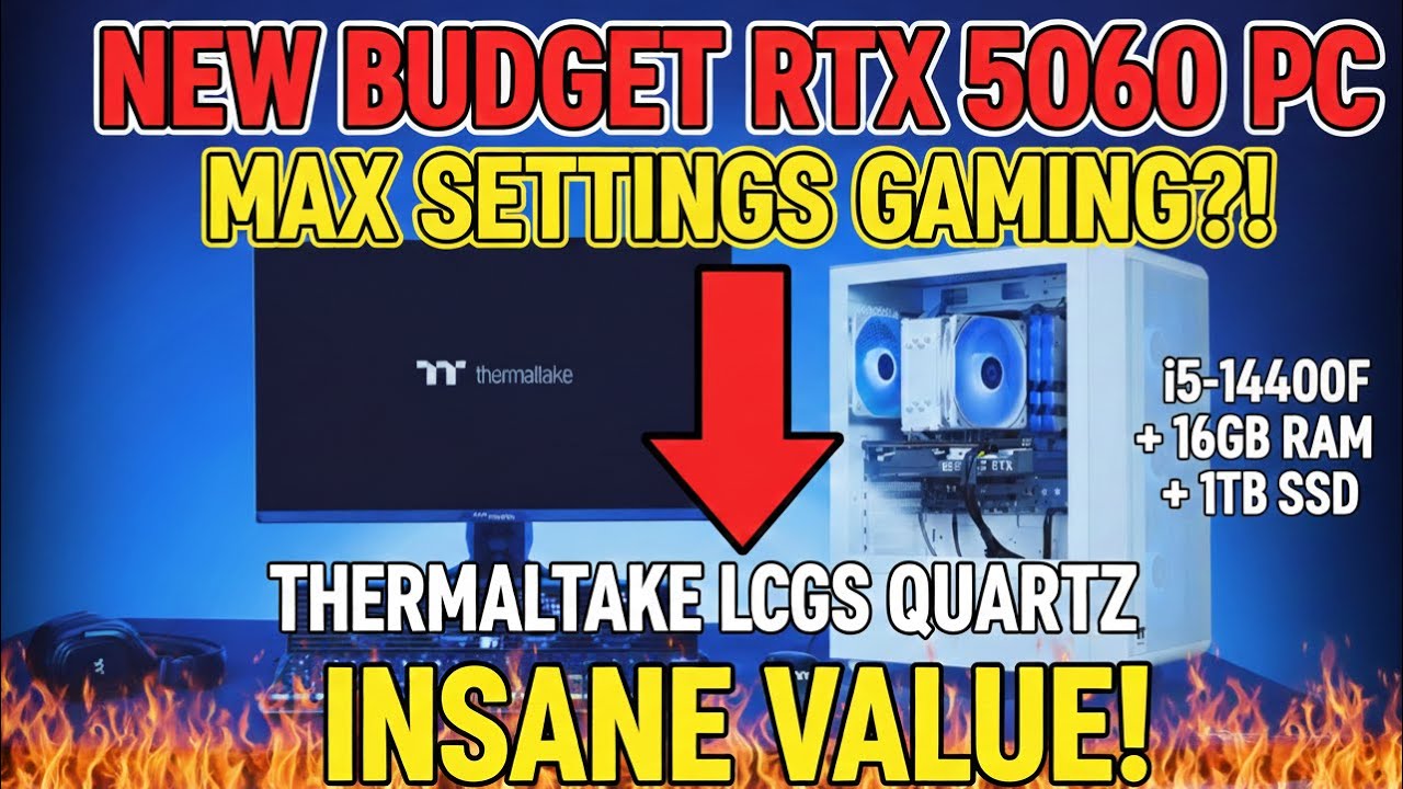 Thermaltake Quartz i1460 Review — RTX 5060 + i5-14400F Budget Beast!