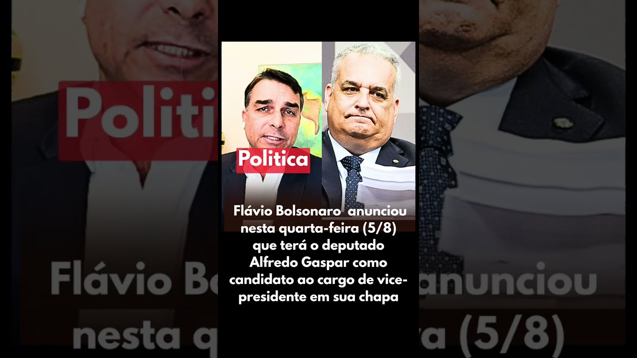 Fl&aacute;vio Bolsonaro define vice #shorts #pol&iacute;tica #direita #flaviobolsonaro