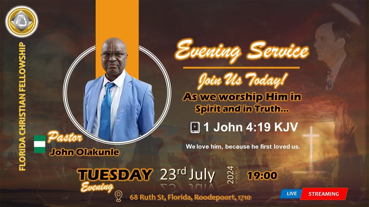 Tuesday 23rd July 2024 | Pastor: John Olakunle