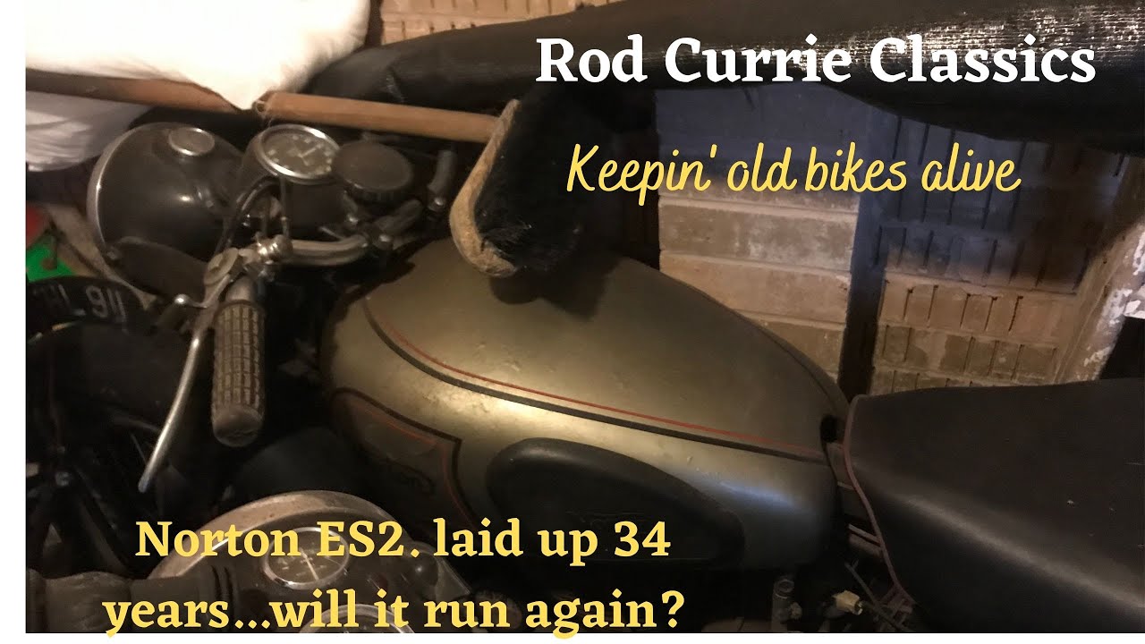 Norton ES2 barn find. Will it start after 34 years?