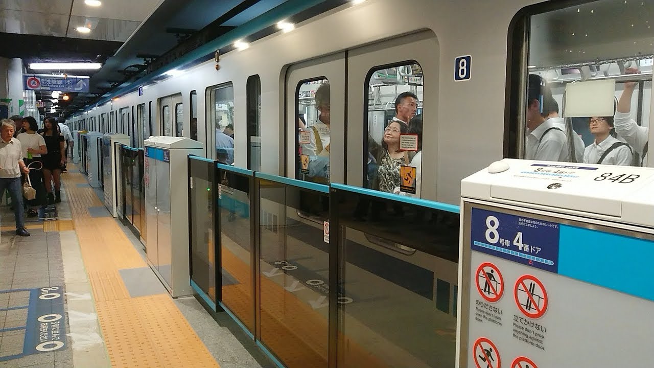 【ドア再開閉アナウンス】メトロ東西線日本橋駅ホームドア稼働開始