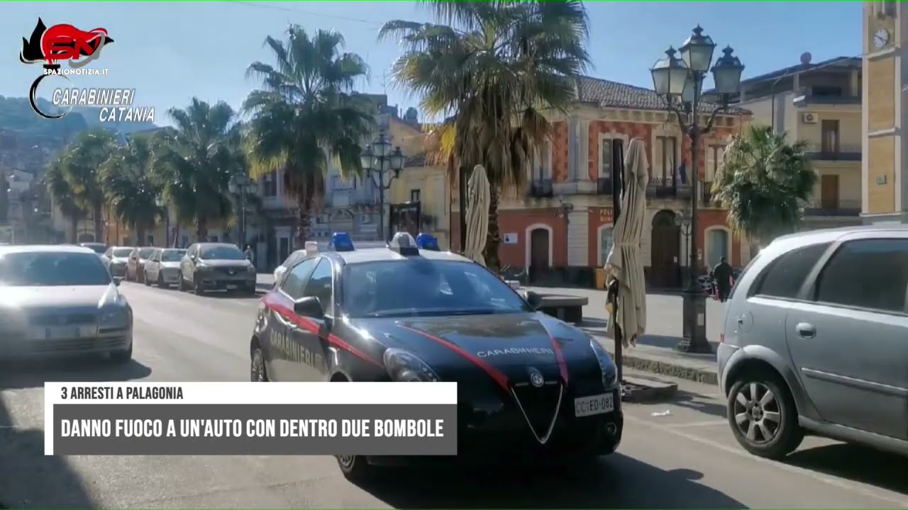 Palagonia: per vendetta danno fuoco a un’auto rubata con dentro due bombole di gas: 3 arresti