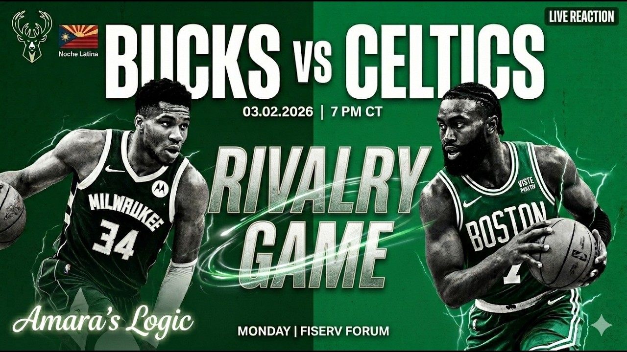🚨 Bucks vs Celtics 🚨 EASTERN CONFERENCE WAR at Fiserv Forum! 🦌🔥