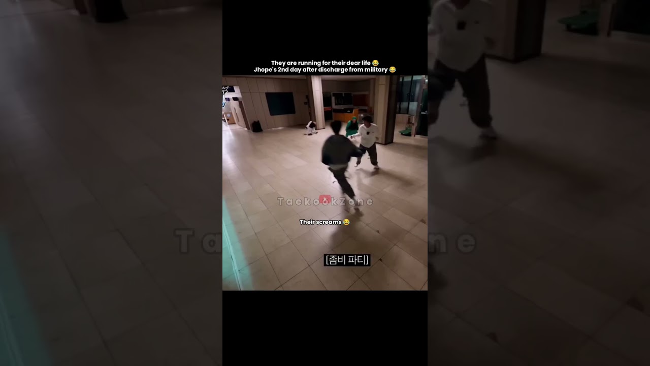 They way Jin and Jhope started running away from zombies😂 #bts#jin#jhope#RunJin#taekookzone#kpop