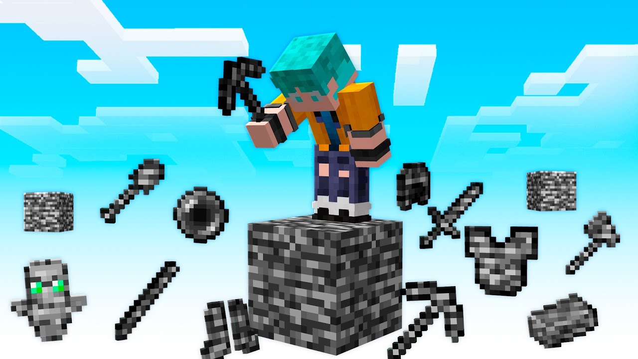 Um BLOCO de BEDROCK no Minecraft!