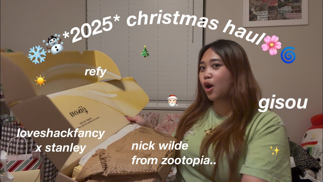 late 2025 christmas haul ☃️❄️🍅