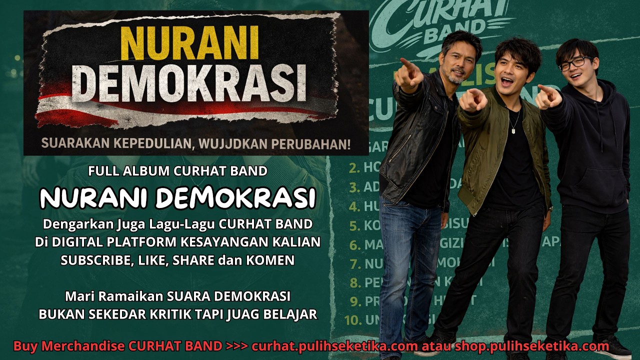 FULL ALBUM CURHAT BAND – NURANI DEMOKRASI (10 LAGU NONSTOP TANPA IKLAN) | MAS IFAN MUSIK