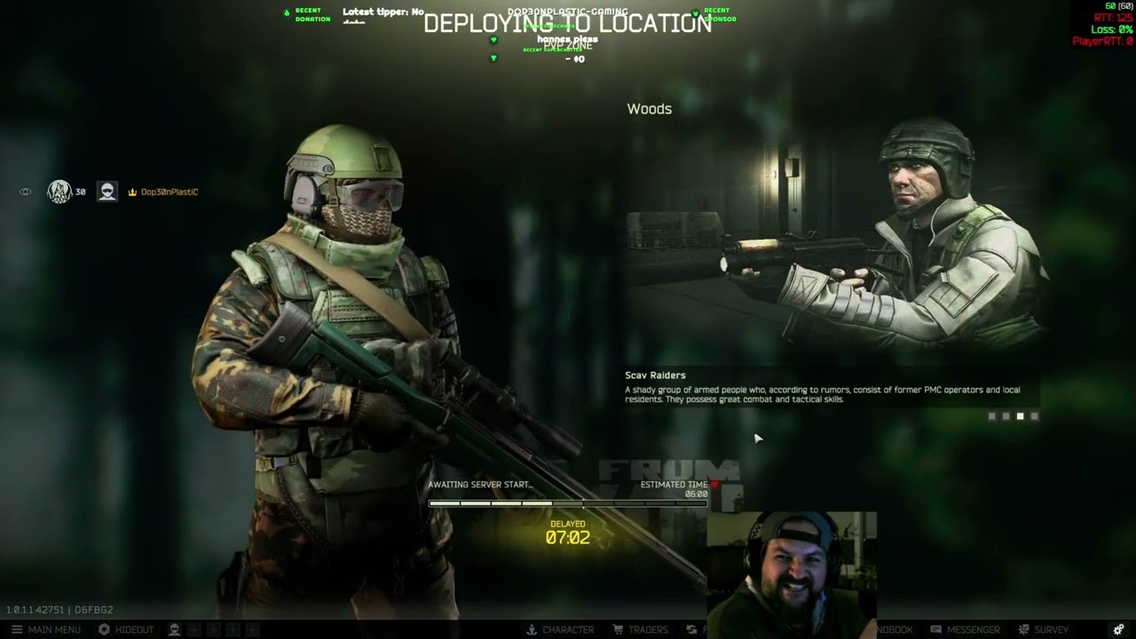 #Dop30nPlastic @ #Gaming #EFT #Tarkov #PVP #Extraction-Shooter