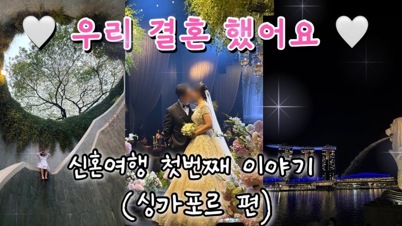 7년 연애 끝에 결혼한 우리 !! 신혼여행 가보자고~~ 싱가포르 2박/몰디브 4박 싱가포르 이야기부터 시작합니다 🤍/ 결혼/신혼여행/싱가포르/몰디브/싱가포르 브이로그