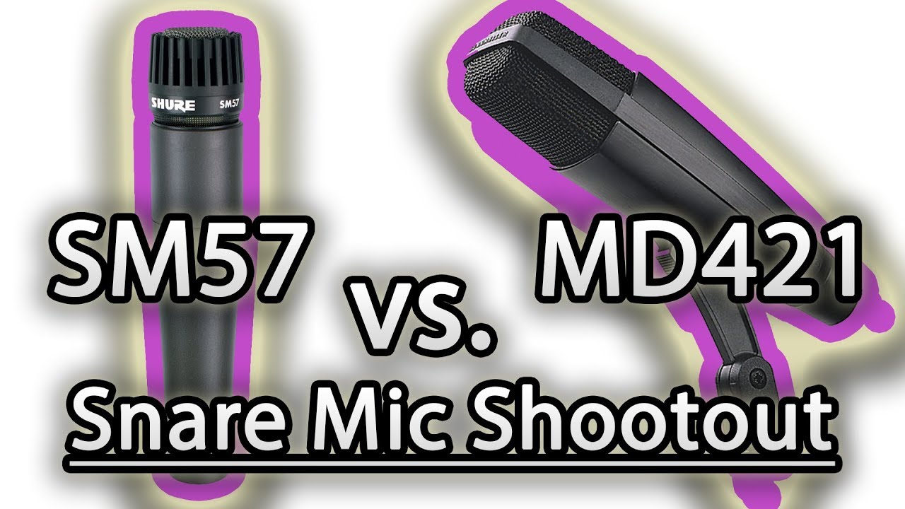 Snare Drum Mic Shootout - Shure SM57 vs. Sennheiser MD421