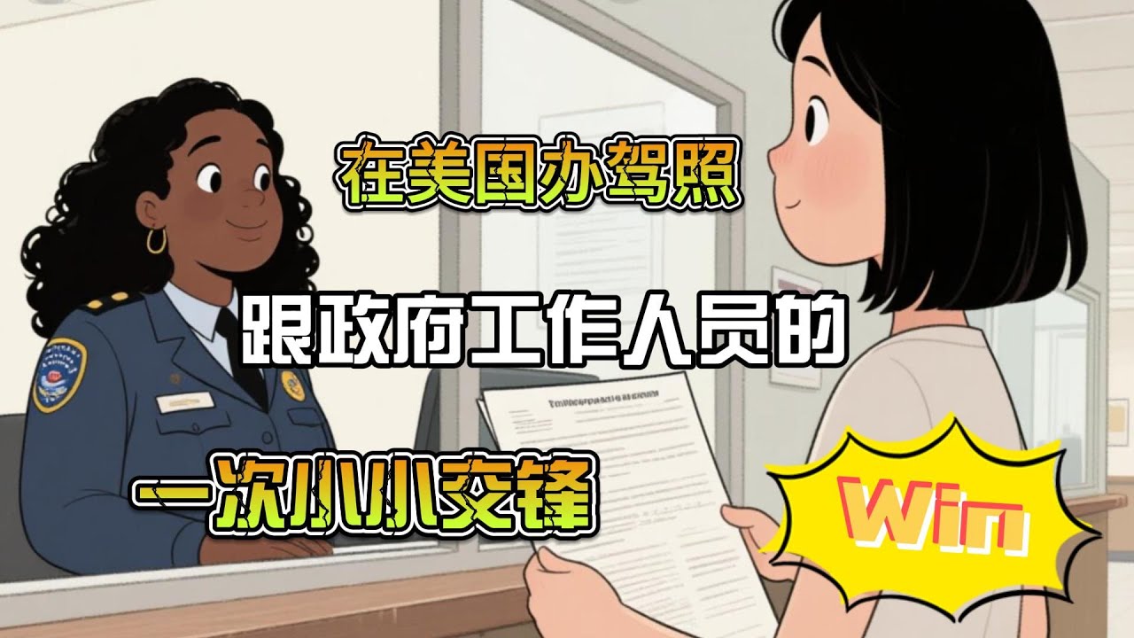 在美国办驾照跟政府工作人员的一次交锋