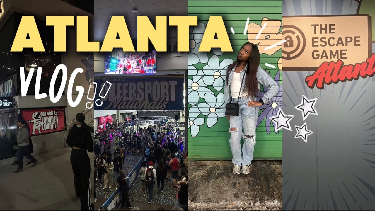 ATLANTA VLOG | Lenox Mall | Escape Room | CheerSport  