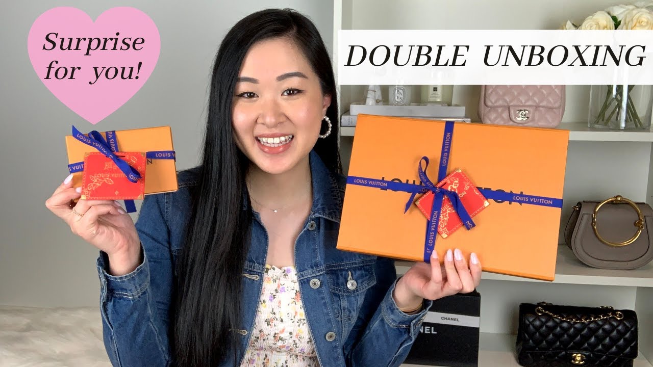 LOUIS VUITTON DOUBLE UNBOXING | POCHETTE ACCESSORIES & KEY POUCH | A SPECIAL GIVEAWAY FOR YOU!