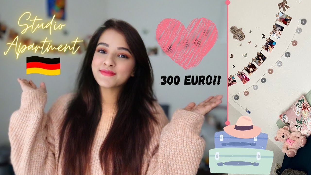 My German Student Studio Apartment Tour | 300 Euro | Twilight QueenBee