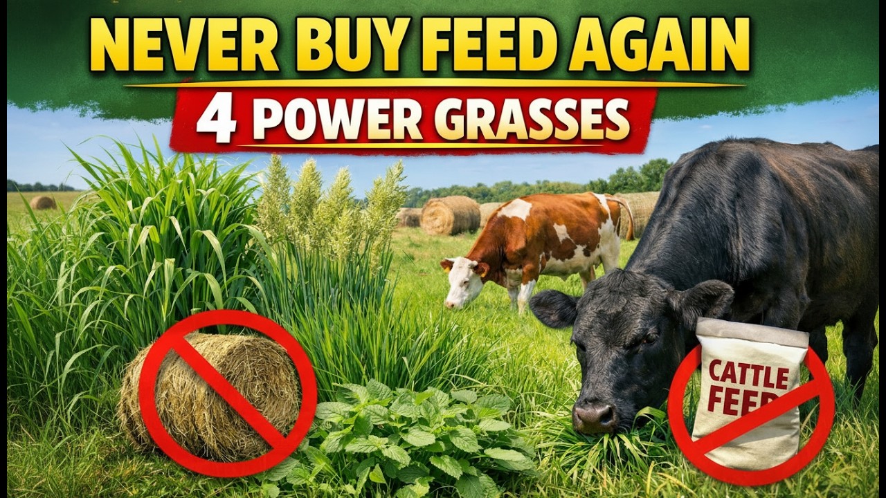Plant These 4 Grasses Today and Your Cattle Will Never Go Hungry Again