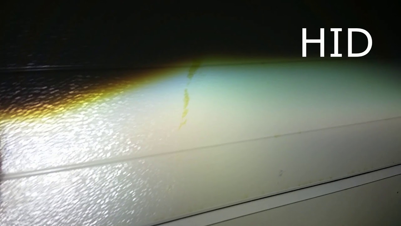 LED H7 vs HID H7 Lux sensor test