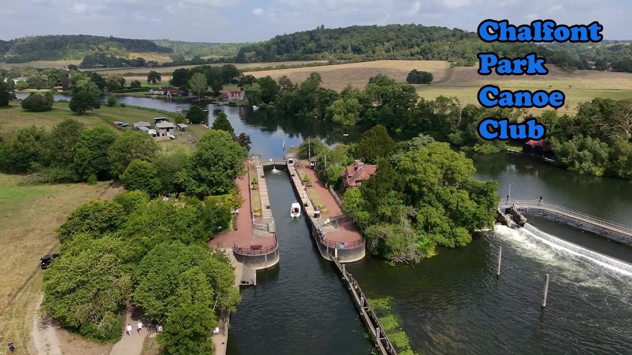 Hambleden from the air - July 2025 in 4K