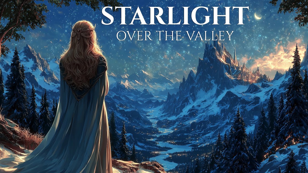 Relaxing Medieval Fantasy Music for Work & Sleep | The Elf Princess and the Starry Winter Night