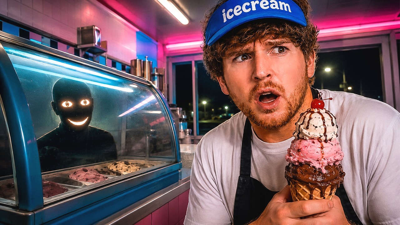Working The NIGHT SHIFT at an Ice Cream Shop..
