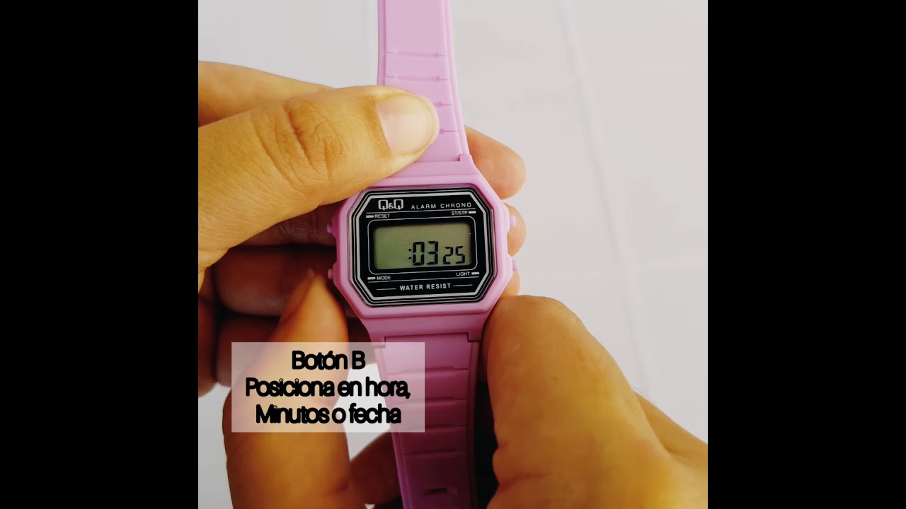 &iquest;C&oacute;mo cambiar la hora de tu Q&Q?