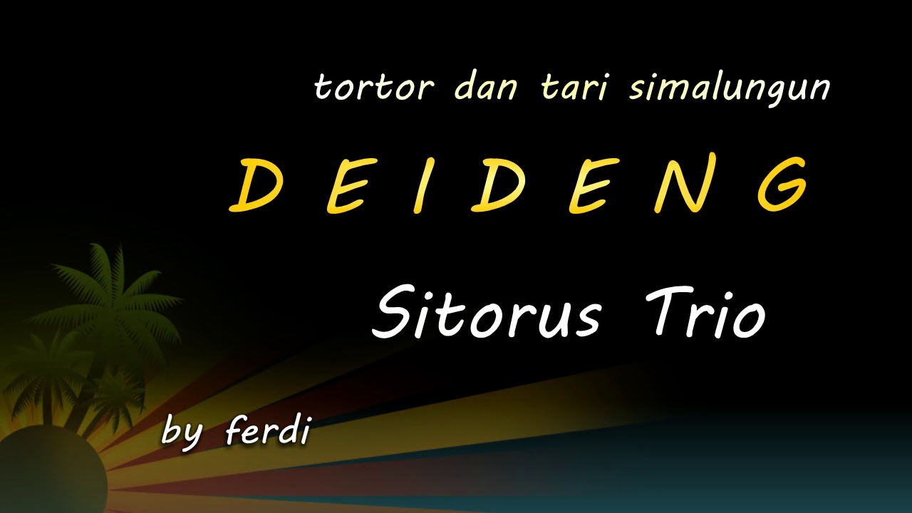 DEIDENG Tortor dan Tari Simalungun - SITORUS TRIO Lokasi Villa Puncak Bogor