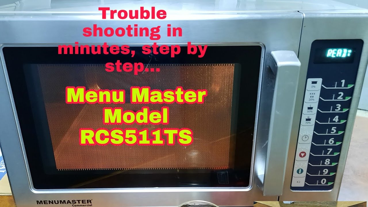 Microwave oven ACP MENUMASTER Troubleshooting step by step. Tagalog language.