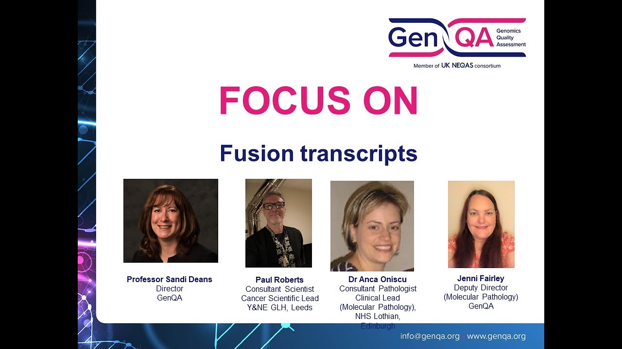 FOCUS ON 'Molecular Pathology: Fusion testing in solid tumours' on 7th June 2022