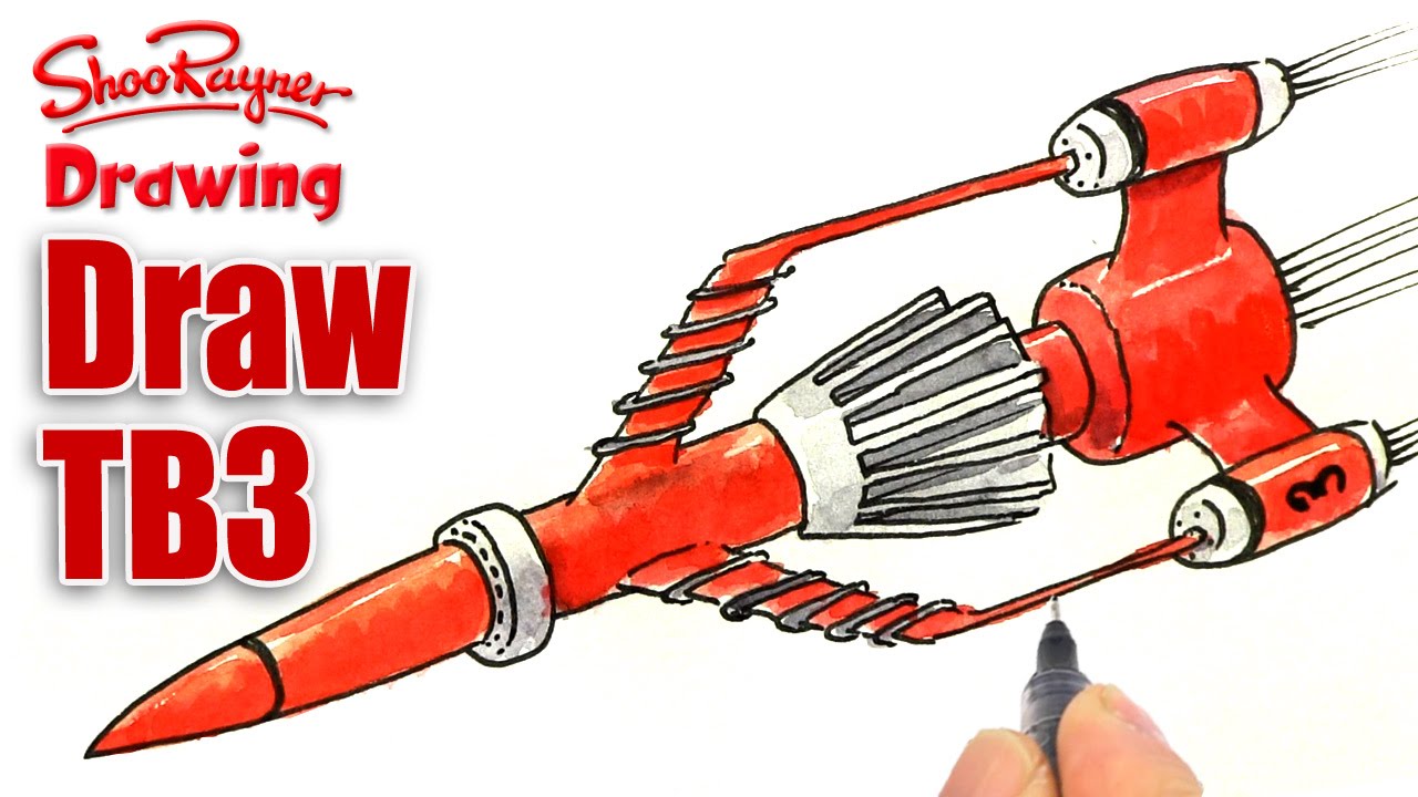 How to Draw Thunderbird Three