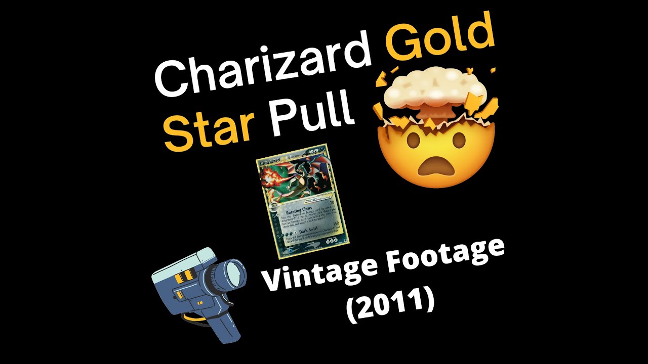 CHARIZARD GOLD STAR PULL (Vintage 2011 Footage, EX Dragon Frontiers Pack Breaks)