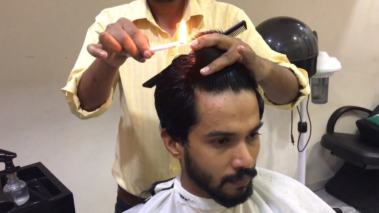 Fire Haircut By Indian Barber Gulzar