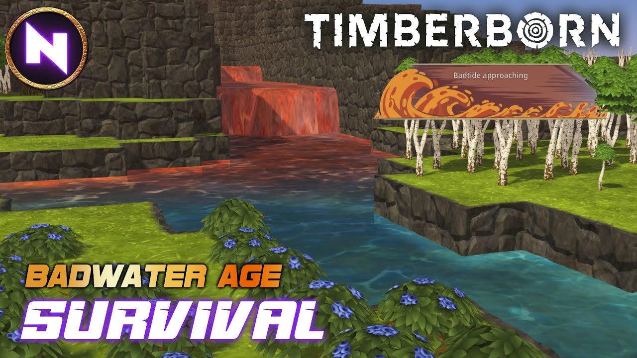 Surviving The First BADWATER Flood | 03 | Badwater Age | TIMBERBORN Update 7 | Lets Play