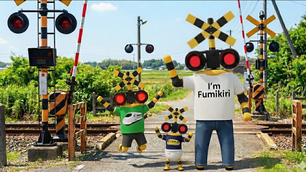 最新！人気の踏切アニメまとめ　踏切　プラレール　カンカン　電車　踏切アニメ　fumikiri animememe railroadcrossing keretaapi levelcrossing
