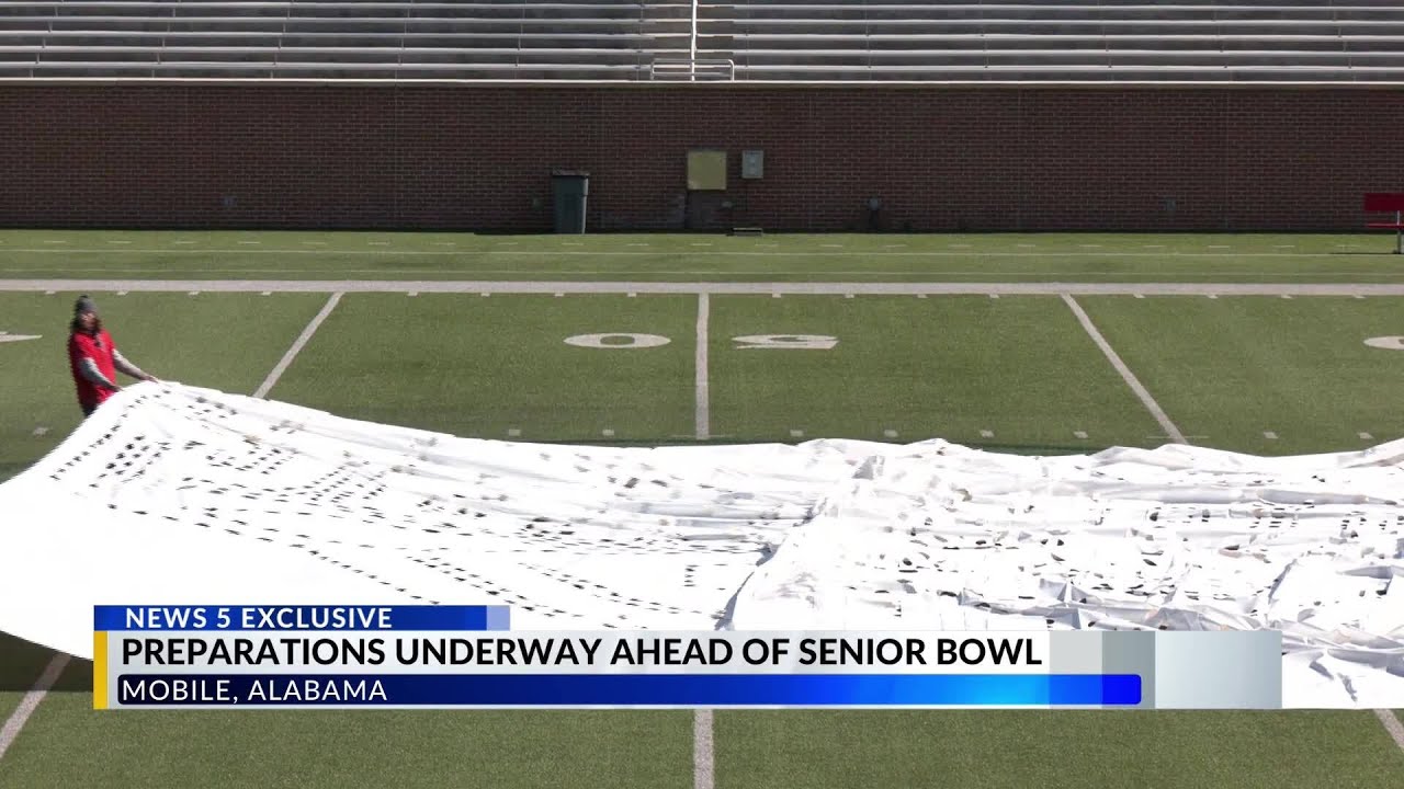 Behind the stencil: How Hancock Whitney Stadium transforms for the Senior Bowl