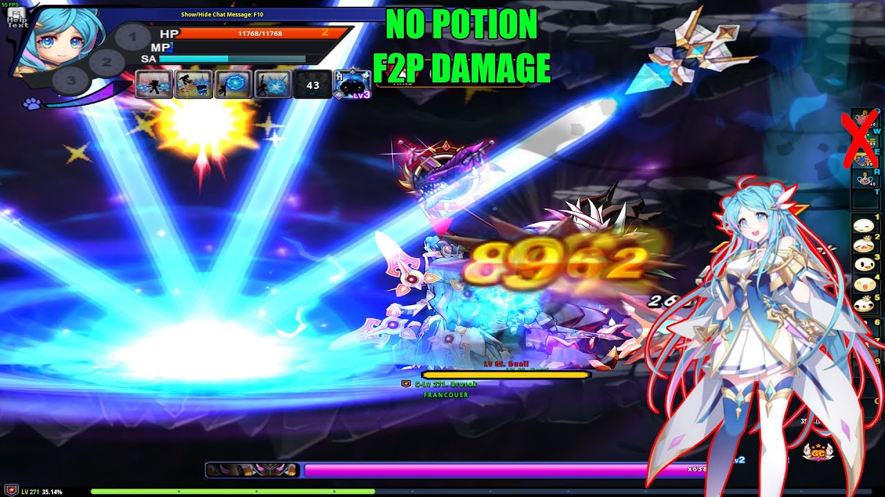 INFINITY CLOISTER AI TIER SS FULL GUIDE DAMAGE NO POTION NO DIE!!! - GRAND CHASE CLASSIC